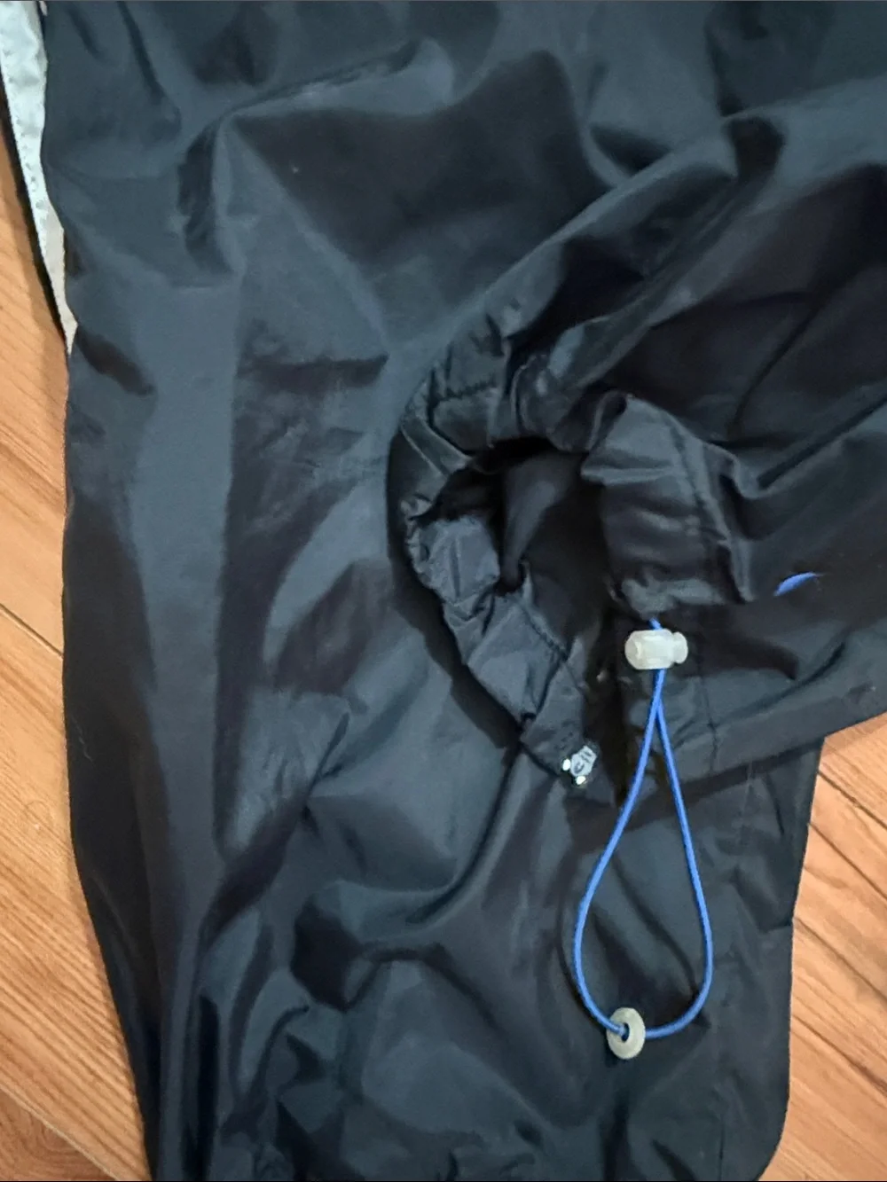 Nike Black Joggers with Blue & White Side Stripes Back Bottom Zippers and Ties